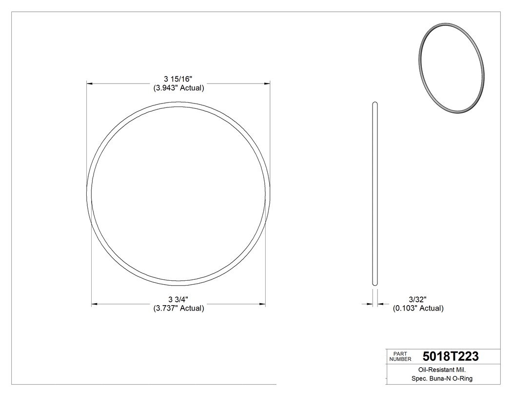 Technical drawing - 5018T223